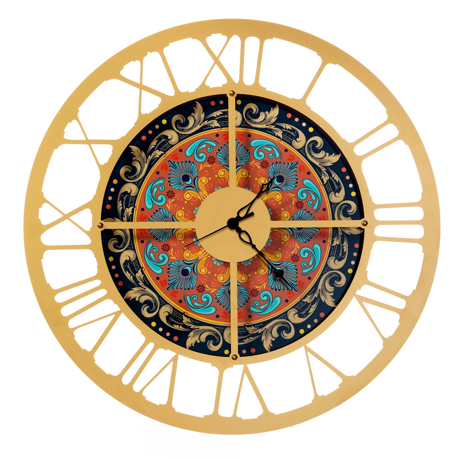 Arti & Mestieri -Maiolica orologio Tramonto e Oro trasparente
