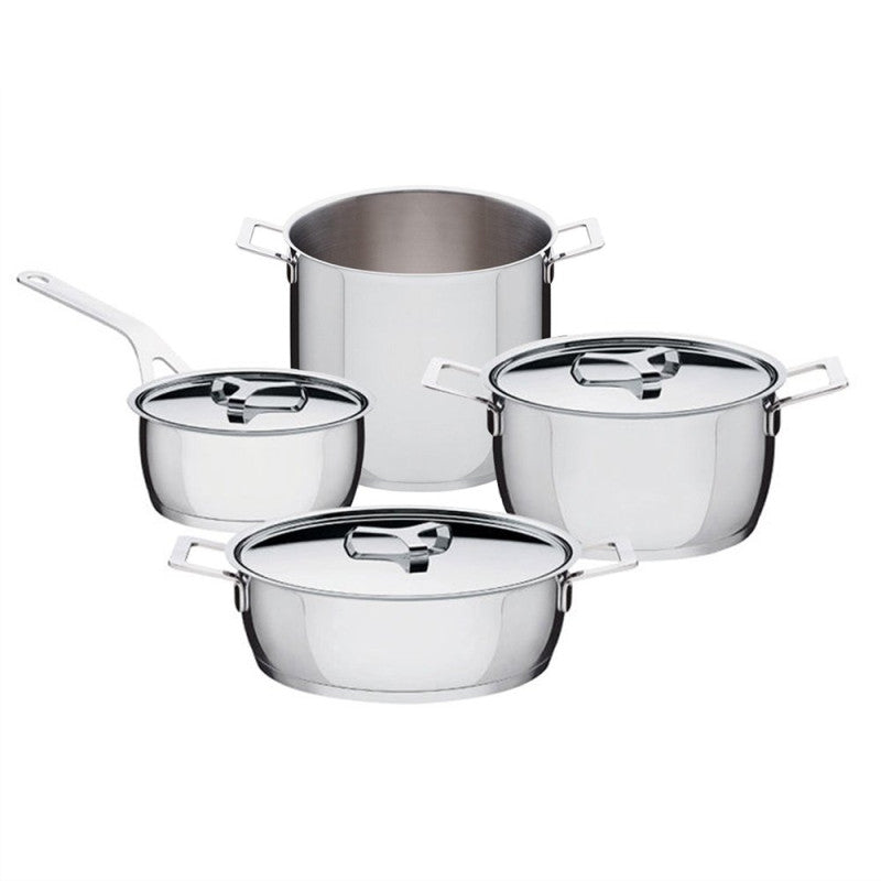 ALESSI - POTS & PANS BATTERIA PENTOLE 7 PEZZI